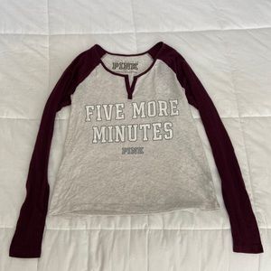 Pink brand sleeping shirt